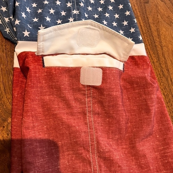 Trinity Board Shorts American Flag Waist 28 Stars Stripes Swimsuit Trunks - Picture 11 of 11